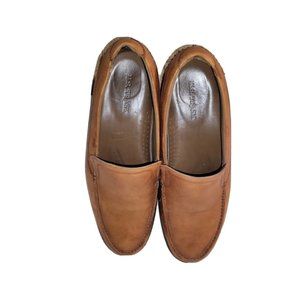 HS Trask Shoes Mens Sz 15M Brown Driving Moc Slip On Leather Loafers casual